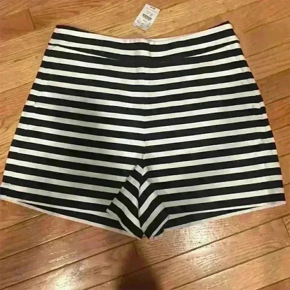 J. Crew Women's Striped Chino Shorts Size 12 Multicolor Summer - Picture 2 of 8